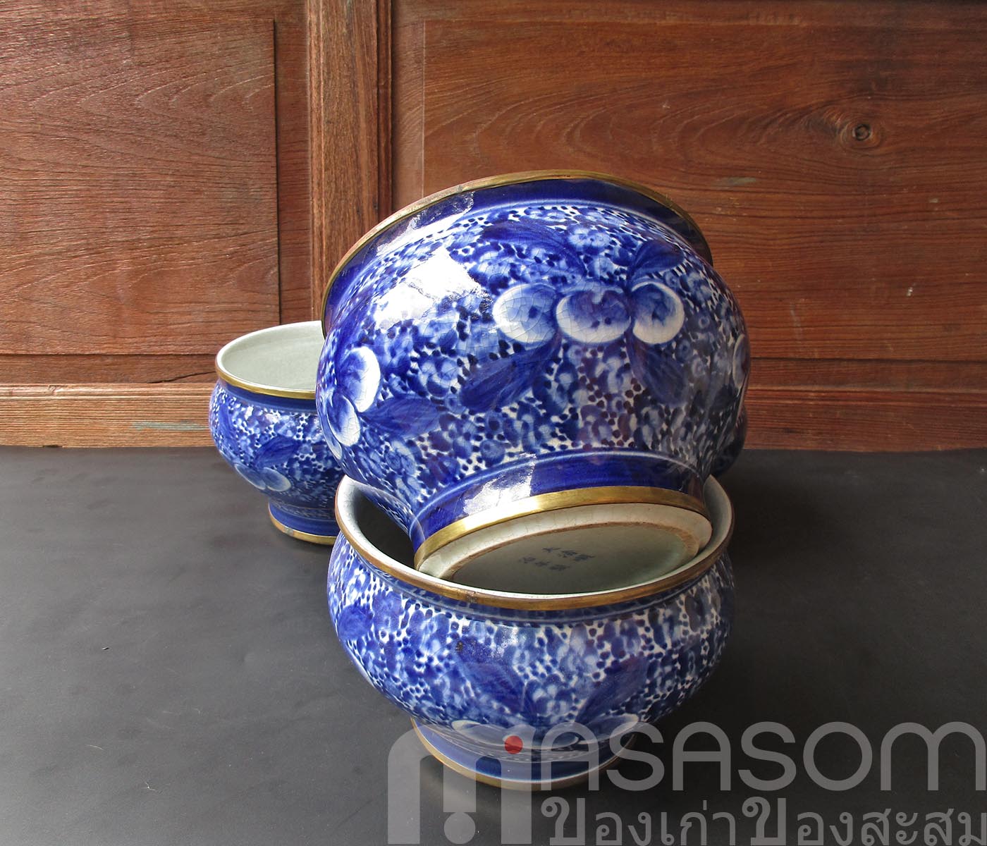 กระโถนลายครามจีนของเก่า