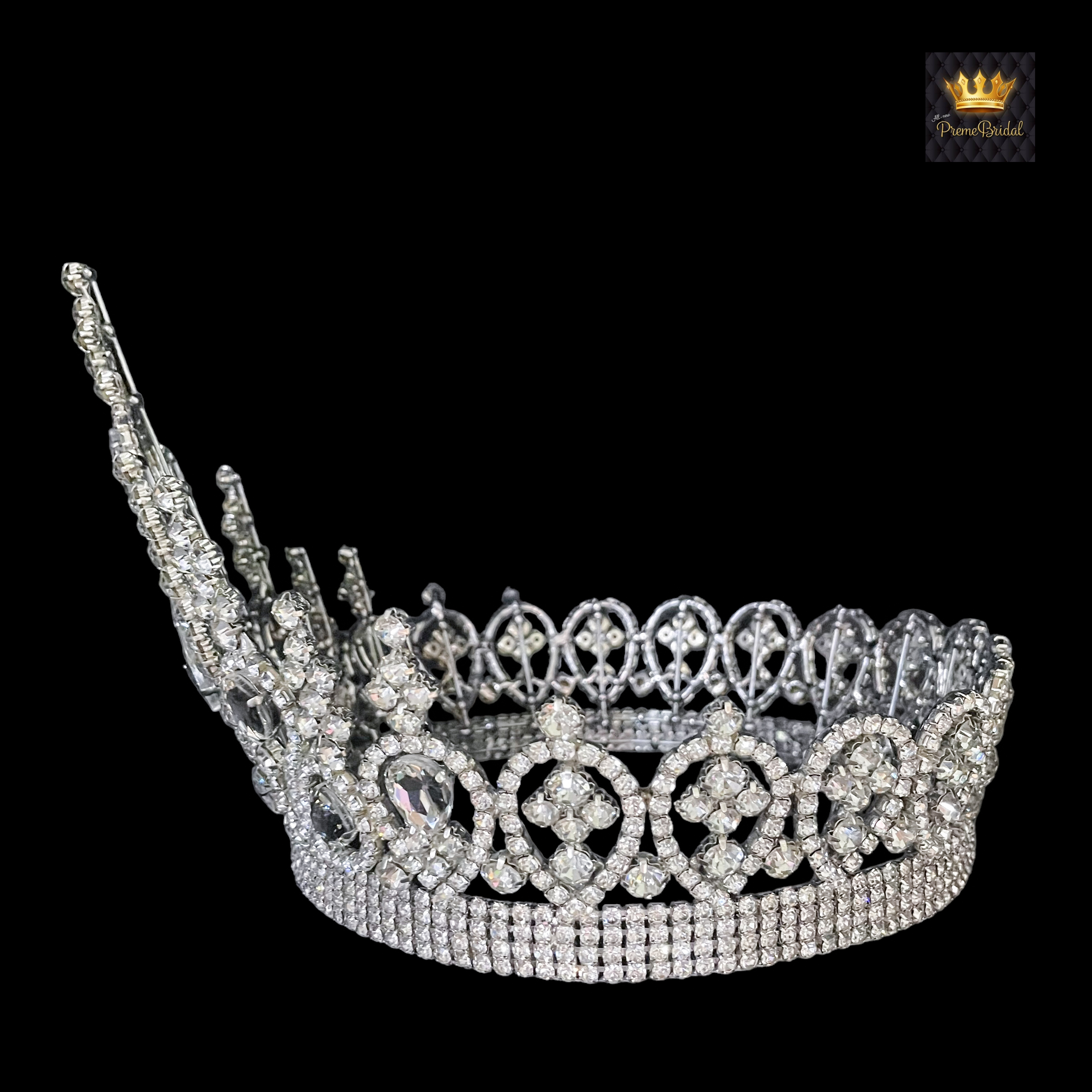 (พร้อมส่งจากไทย) มงกุฏ 108 สีขาว มงกุฎนางงาม มงกุฎเพชร มงกุฎประกวด สินค้าพร้อมส่ง ไม่ต้องรอนาน งานพรีเมี่ยม