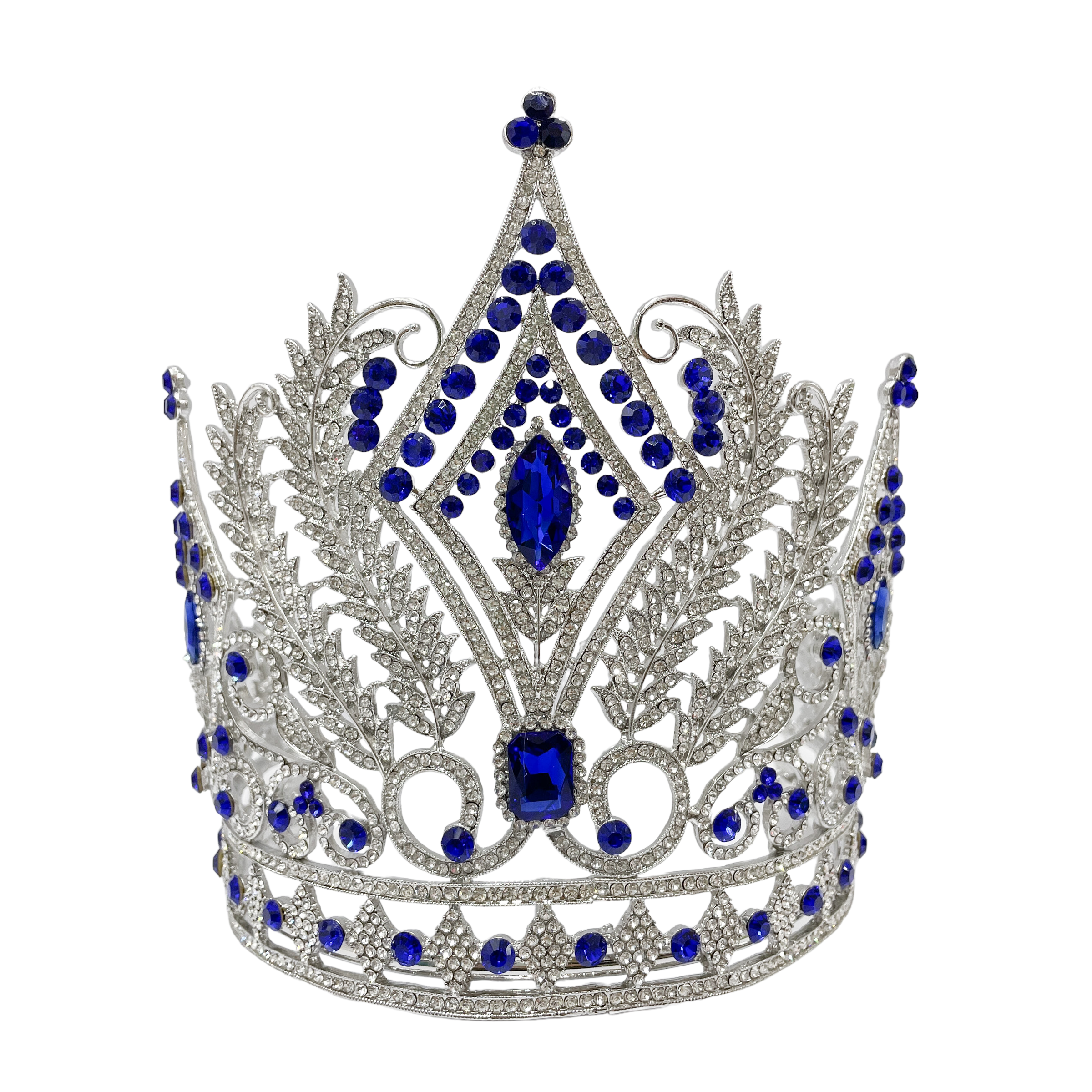 (พร้อมส่งจากไทย) มงกุฏ 103 สีน้ำเงิน มงกุฎนางงาม มงกุฎเพชร มงกุฎประกวด สินค้าพร้อมส่ง ไม่ต้องรอนาน งานพรีเมี่ยม