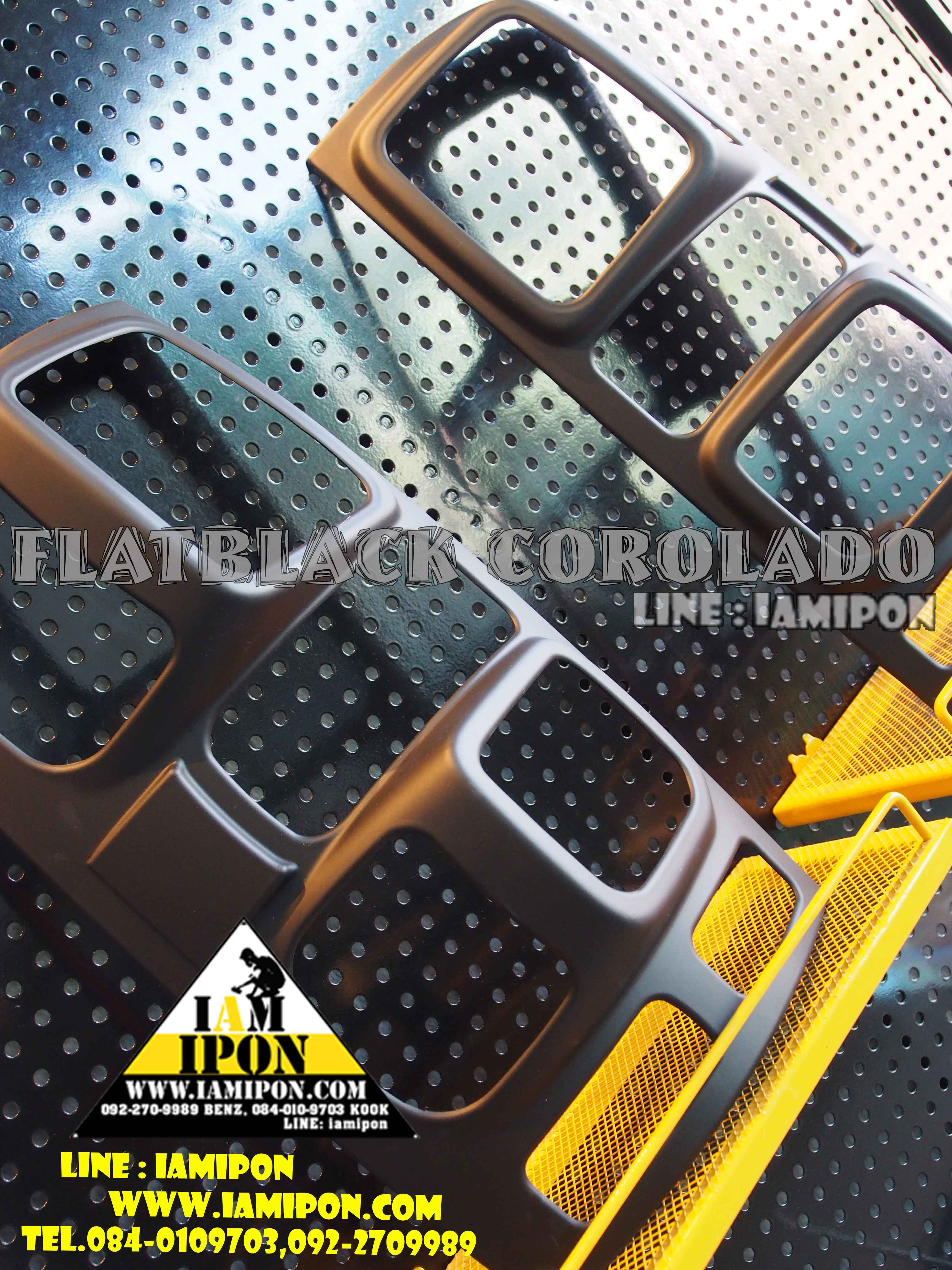 TRAIL LAMP COVER CHEVROLET ALL NEW COLORADO 2012-2017 FLATBLACK ครอบไฟท้ายดำด้านเชฟโรเลตออนิวโคโลราโด 2012 -2017