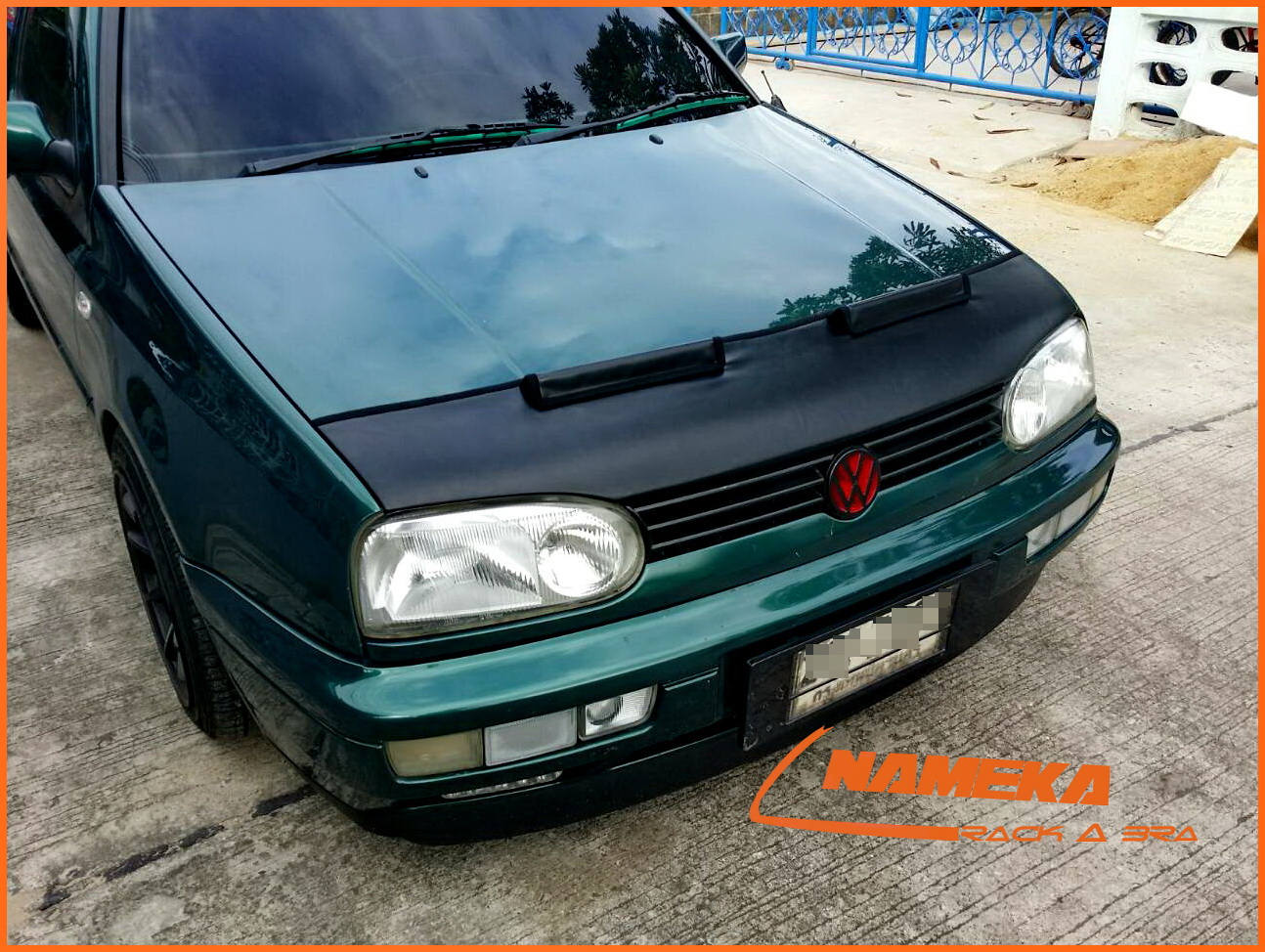 VOLK SWAGEN ผ้ากันแมลง หน้ากากกันแมลง BRA CAR สไตล์ อเมริกา