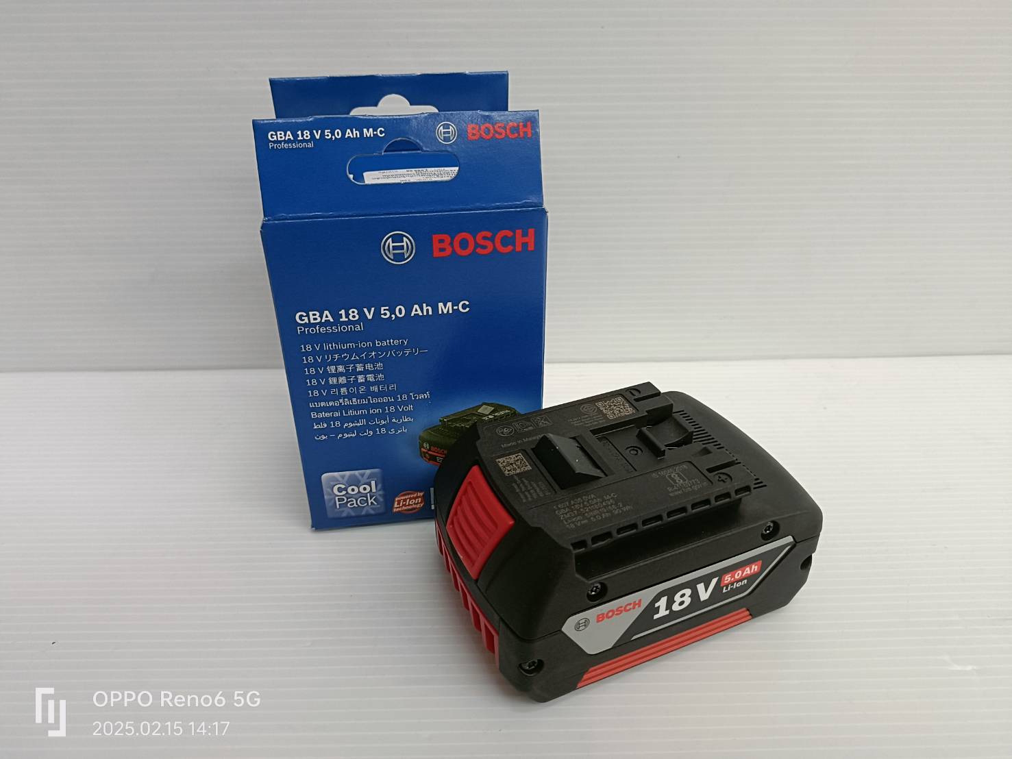 BOSCH แบตเตอรี่ 18V / 5.0Ah 1600A028TT