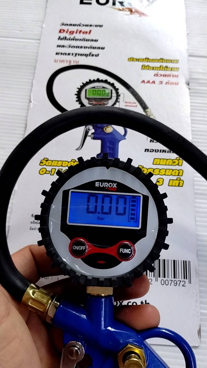 EUROX ปืนเติมลมยาง ความยาวสายเติมลม: 12 นิ้ว