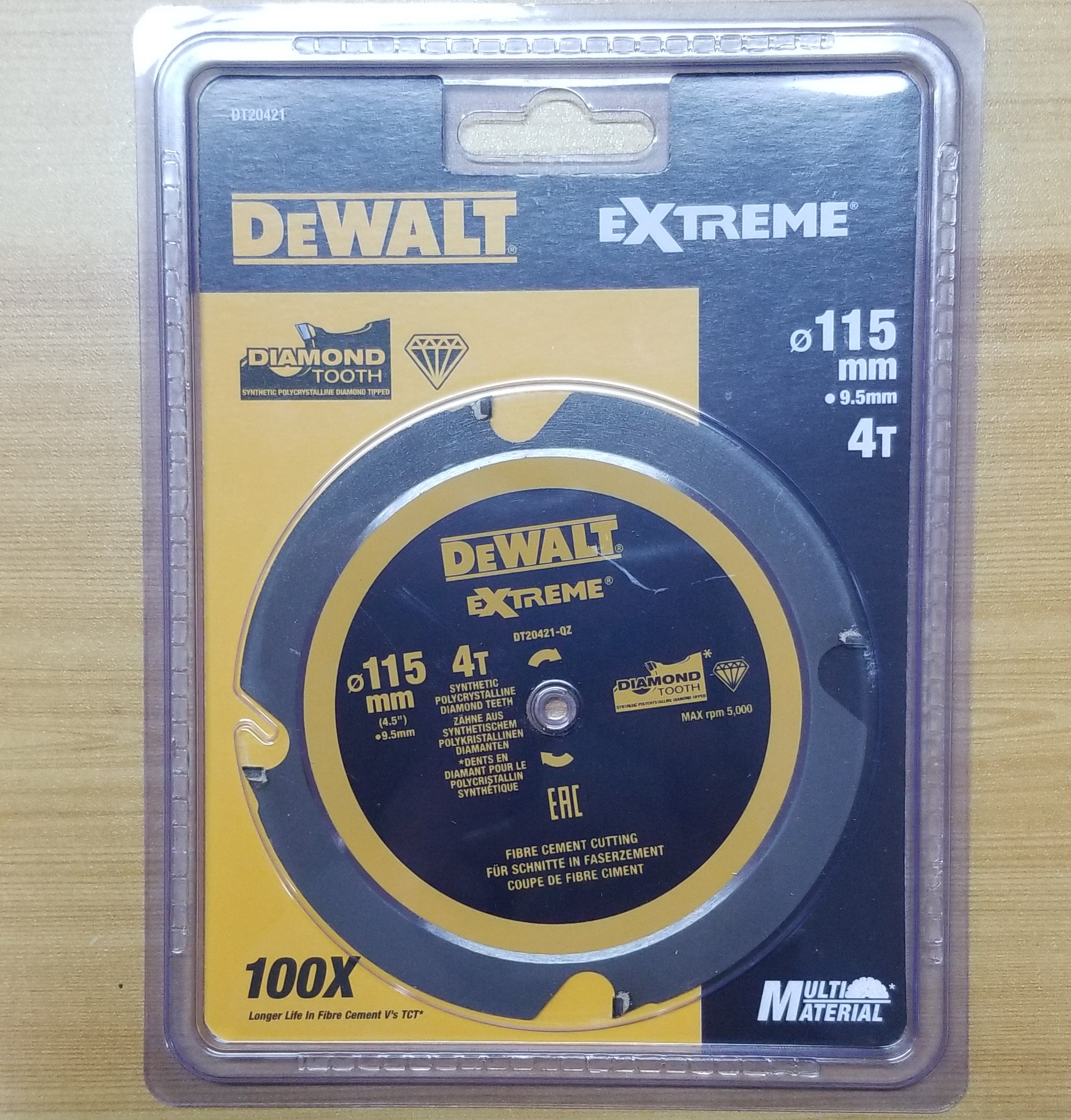ใบเลื่อยตัดไฟเบอร์ซีเมนต์ DT20421 DEWALT