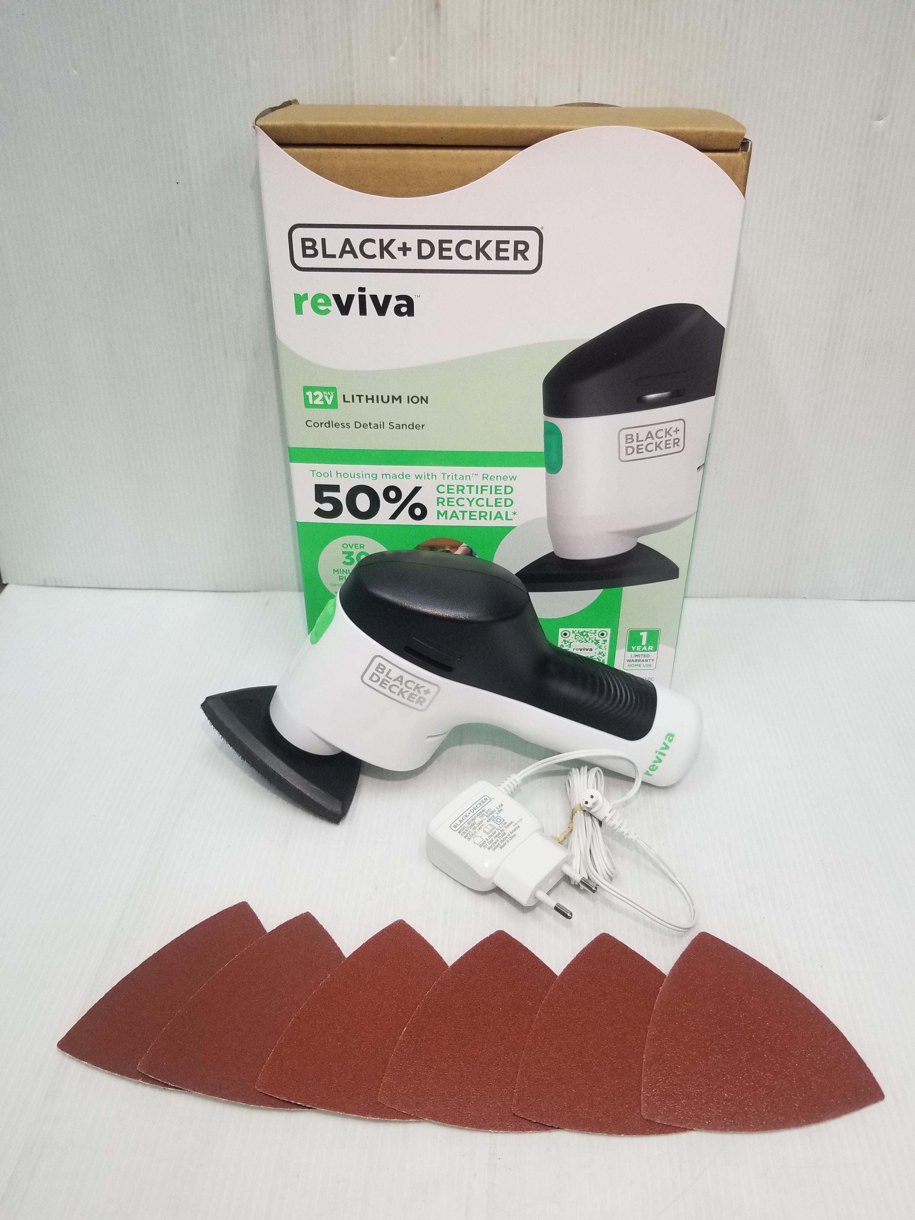 เครื่องขัดกระดาษทราย12V REVDS12C BLACK&DECKER REVIVA