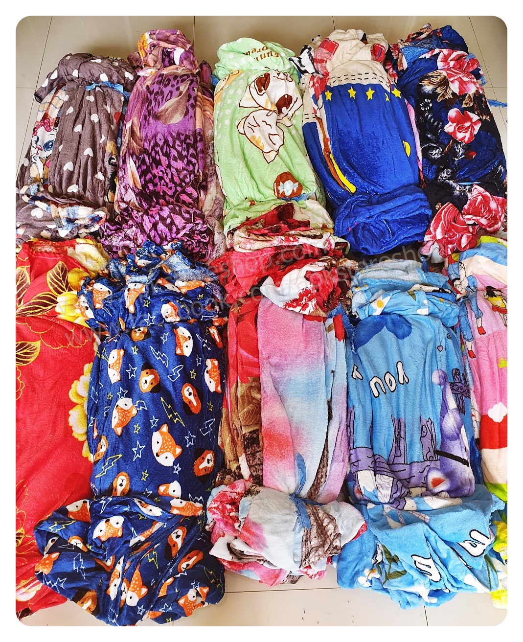 ขายส่ง ผ้าห่มนาโน แบบบาง #APK57-ลายการ์ตูน ส่ง 57 บาท