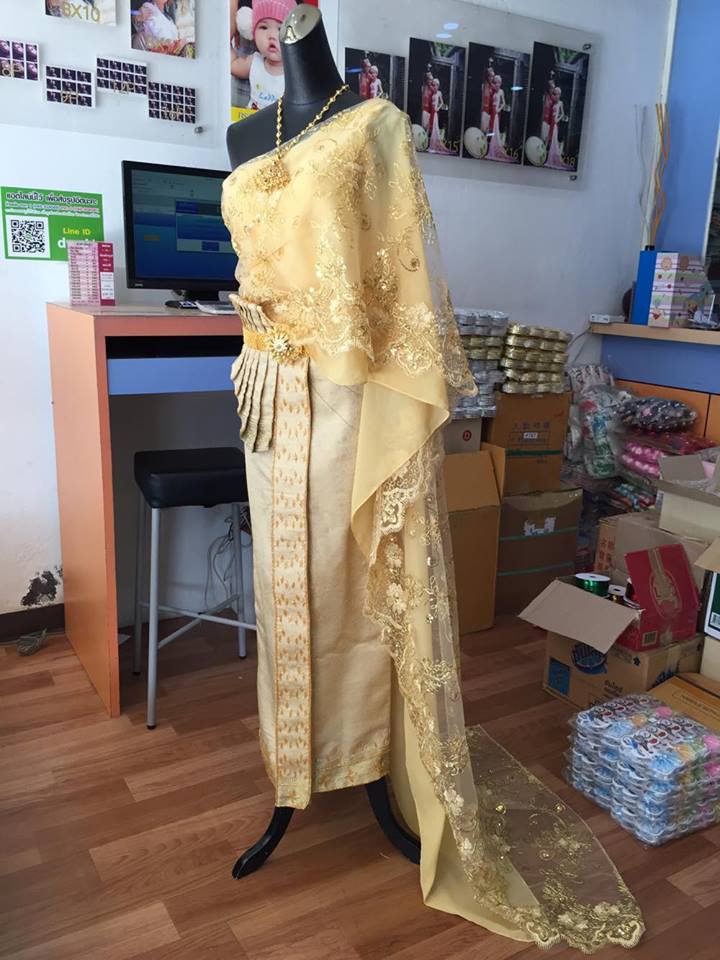 (พร้อมส่ง) ชุดไทยพร้อมส่ง รหัส 023