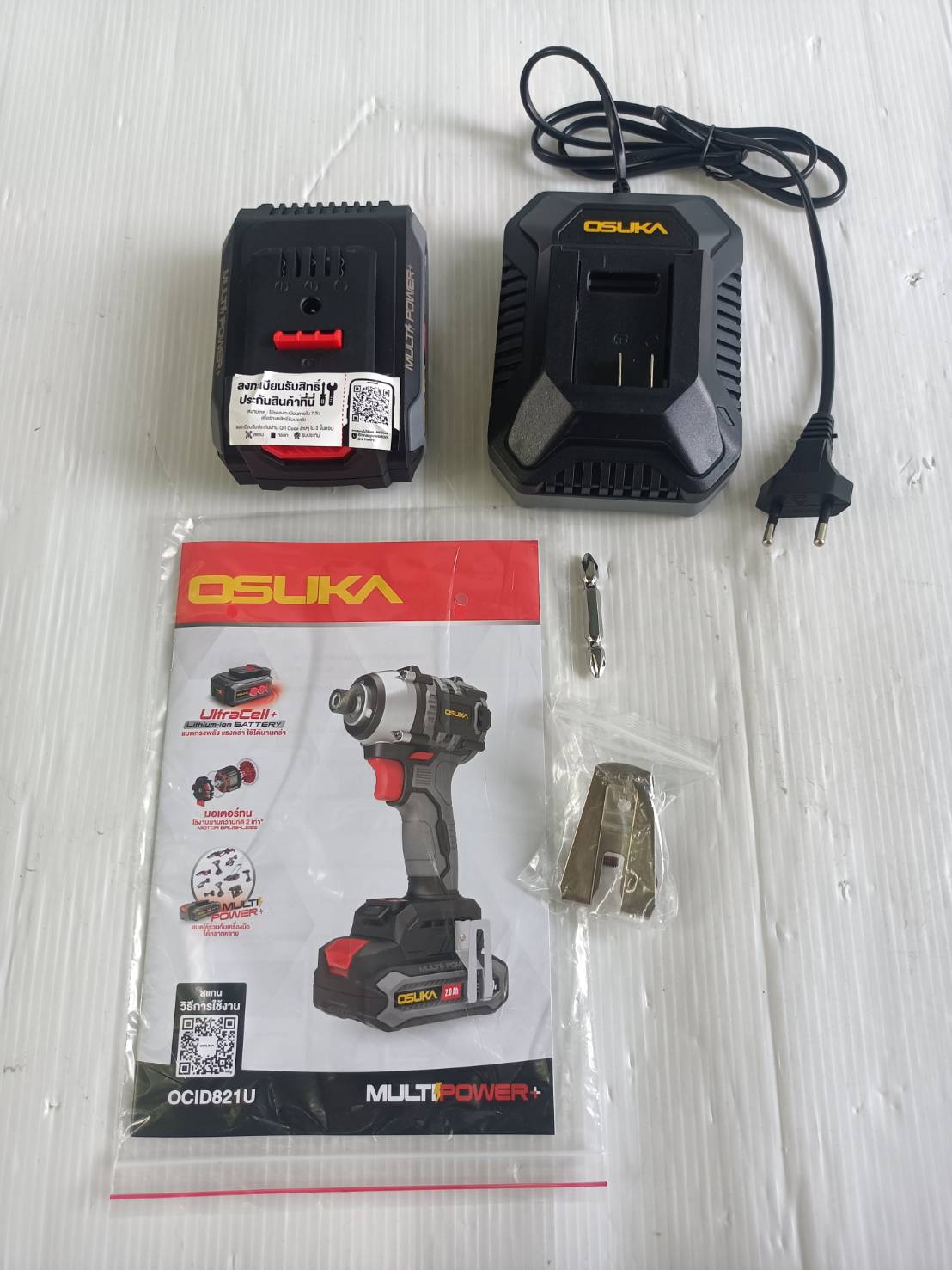 ไขควงกระแทกไร้สาย 20V OCID821U-D1 OSUKA รุ่นใหม่ กล่องแบบใหม่
