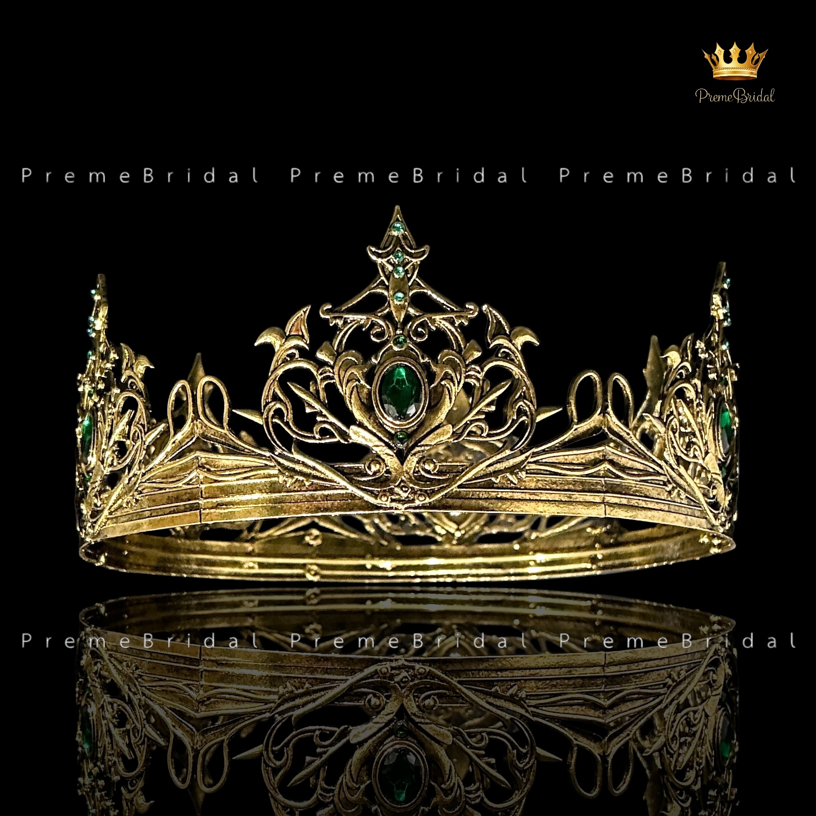 (พร้อมส่ง) มงกุฏผู้ชาย 105 สีทองวินเทจ งานเจ้าชาย งานพระราชา การประกวด สินค้าพร้อมส่ง ไม่ต้องรอนาน งานพรีเมี่ยม ส่งด่วนจาก จ.อุบลราชธานี