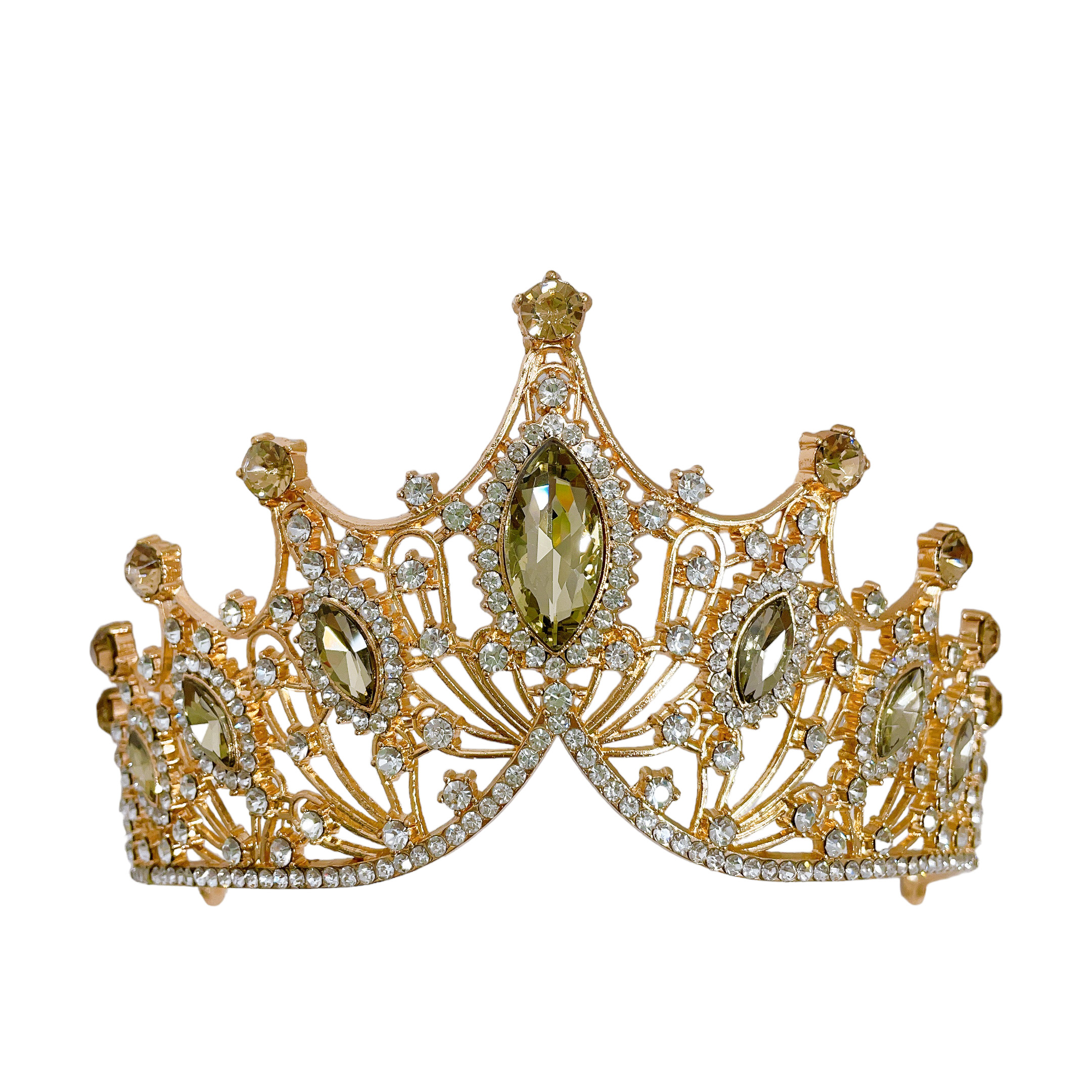 (พร้อมส่ง) เทียร่า 303 สีทอง-เหลือง มงกุฎนางงาม งานสวย ปราณีต QCเพชรทุกเม็ด สินค้าพร้อมส่งจากไทย