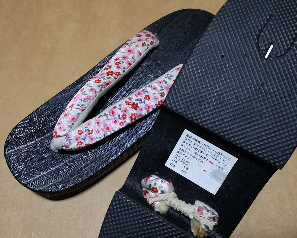 รองเท้าเกี๊ยะไม้ญี่ปุ่น 24cm มือ1