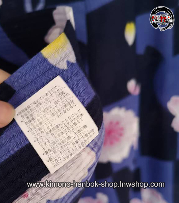 ยูกาตะสีน้ำเงินลายซากุระ02