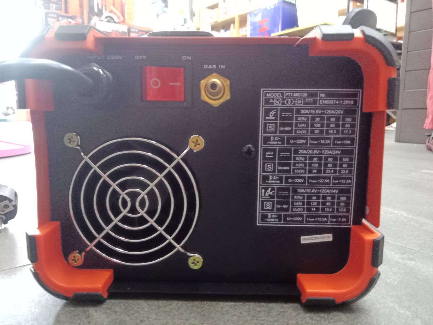 เครื่องเชื่อม3ระบบ PTT-MIG120 PUMPKIN 17923