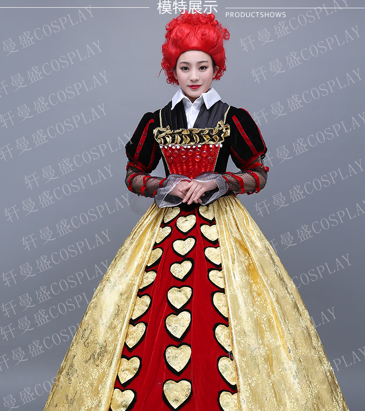 ชุดราชินีโพแดง / ชุดราชินีอิเรซเบธ / ชุด Red Queen @ อลิส อิน วันเดอร์แลนด์ / ชุดราชินีแดง / ชุดราชินีไพ่