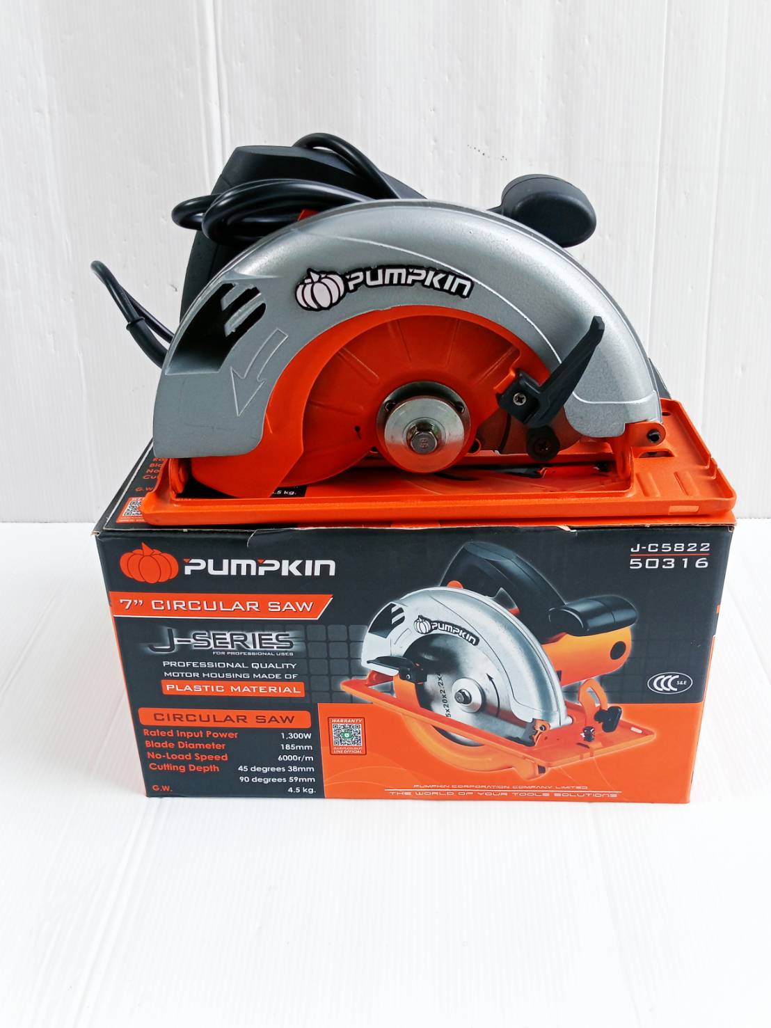 เลื่อยวงเดือน7" J-C5822 PUMPKIN #50316