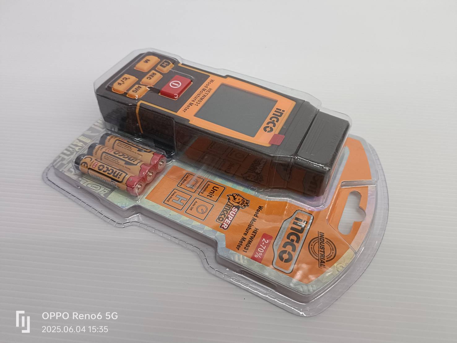 เครื่องวัดความชื้นไม้ HETWM031 INGCO