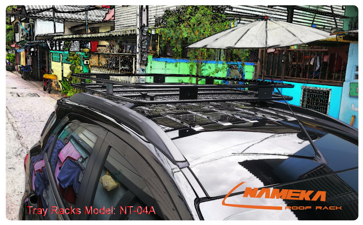 Tray Rack ถาดตะแกรง ถาดแร็คหลังคา ถาดสัมภาระ รุ่น NT-04A (พื้นตะแกรงฉีก)