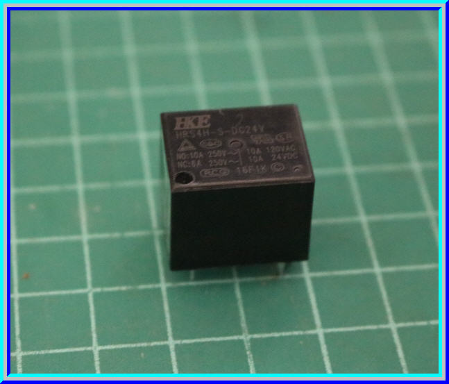 1x Relay Coil 24 Vdc 1 Form C (SPDT) Rating 10A 120VAC/24Vdc, 10A/6A 250VAC