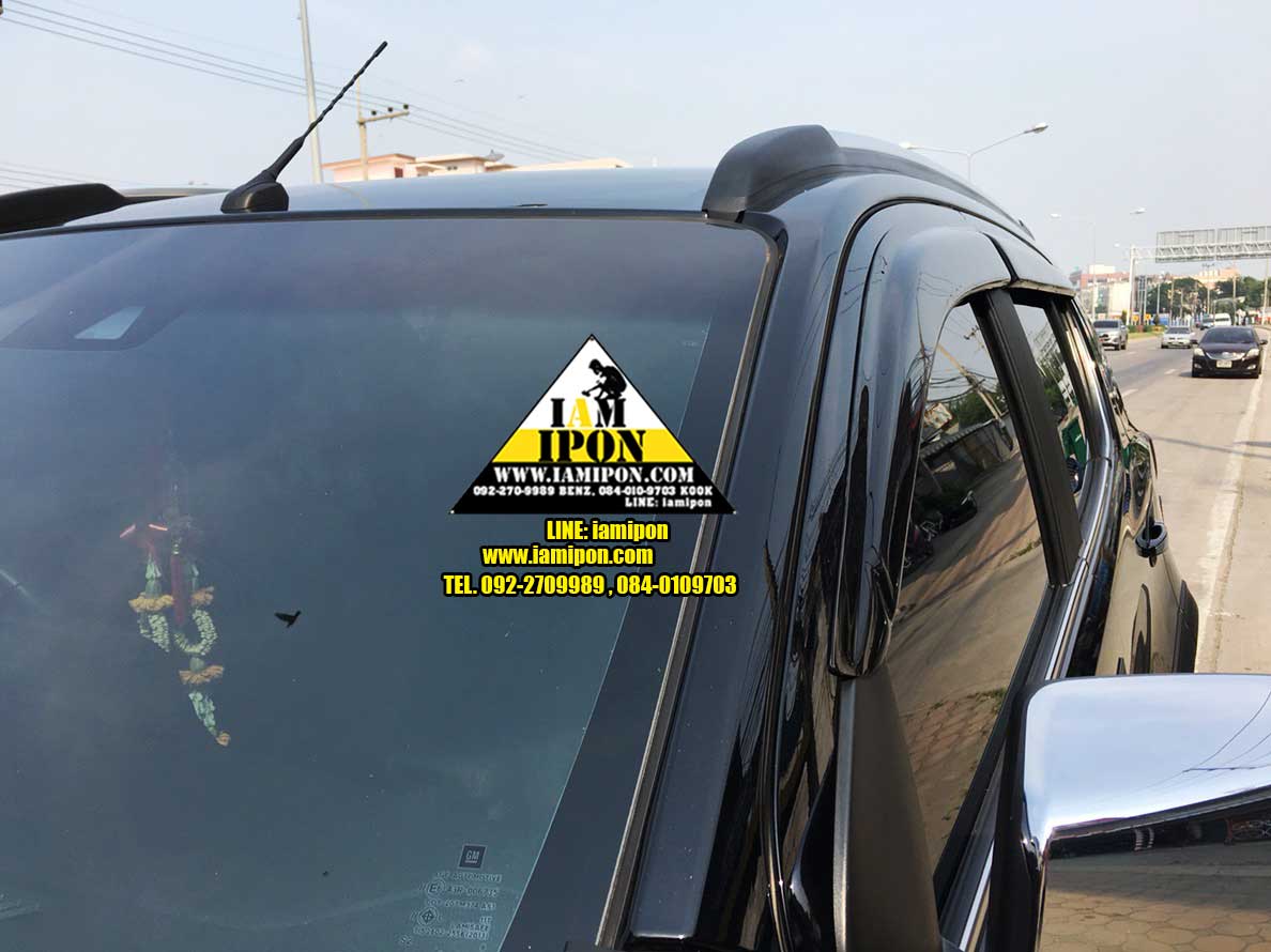 WINDOW RAIN VISOR CHEVROLET TRAILBLAZER BLACK กันสาดดำเชฟโรเลตเทรลเบลเซอร์