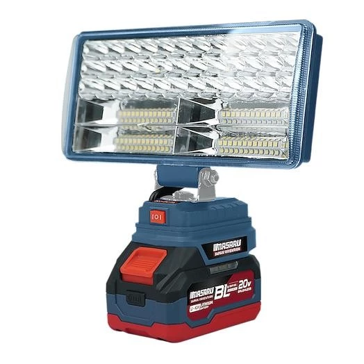 Masaru ไฟสปอร์ตไลท์ไร้สาย 8 นิ้ว 20V รุ่น SCLF-905 ปรับแสงได้ 2 ระดับ 90W สำหรับทำงานกลางคืน