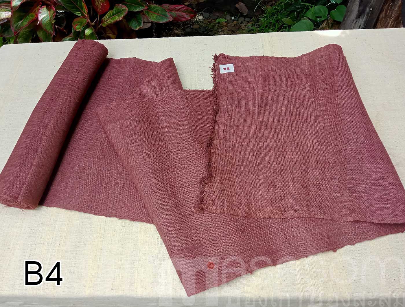 ผ้าใยกัญชงทอมือย้อมสี