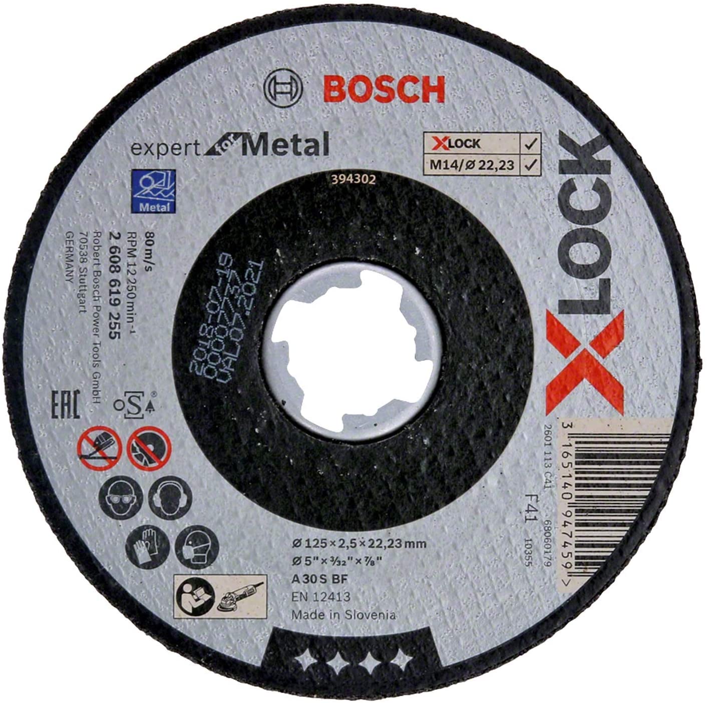ใบตัด5"X2.5mm. Expert Metal BOSCH X-LOCK