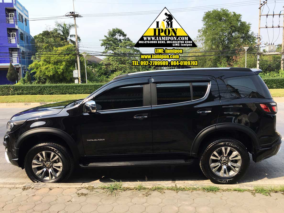 PLATE DOOR-HANDLE FLATBLACK CHEVROLET TRAILBRAZER เบ้ารองมือเปิดเทรลเบลเซอร์ดำด้าน