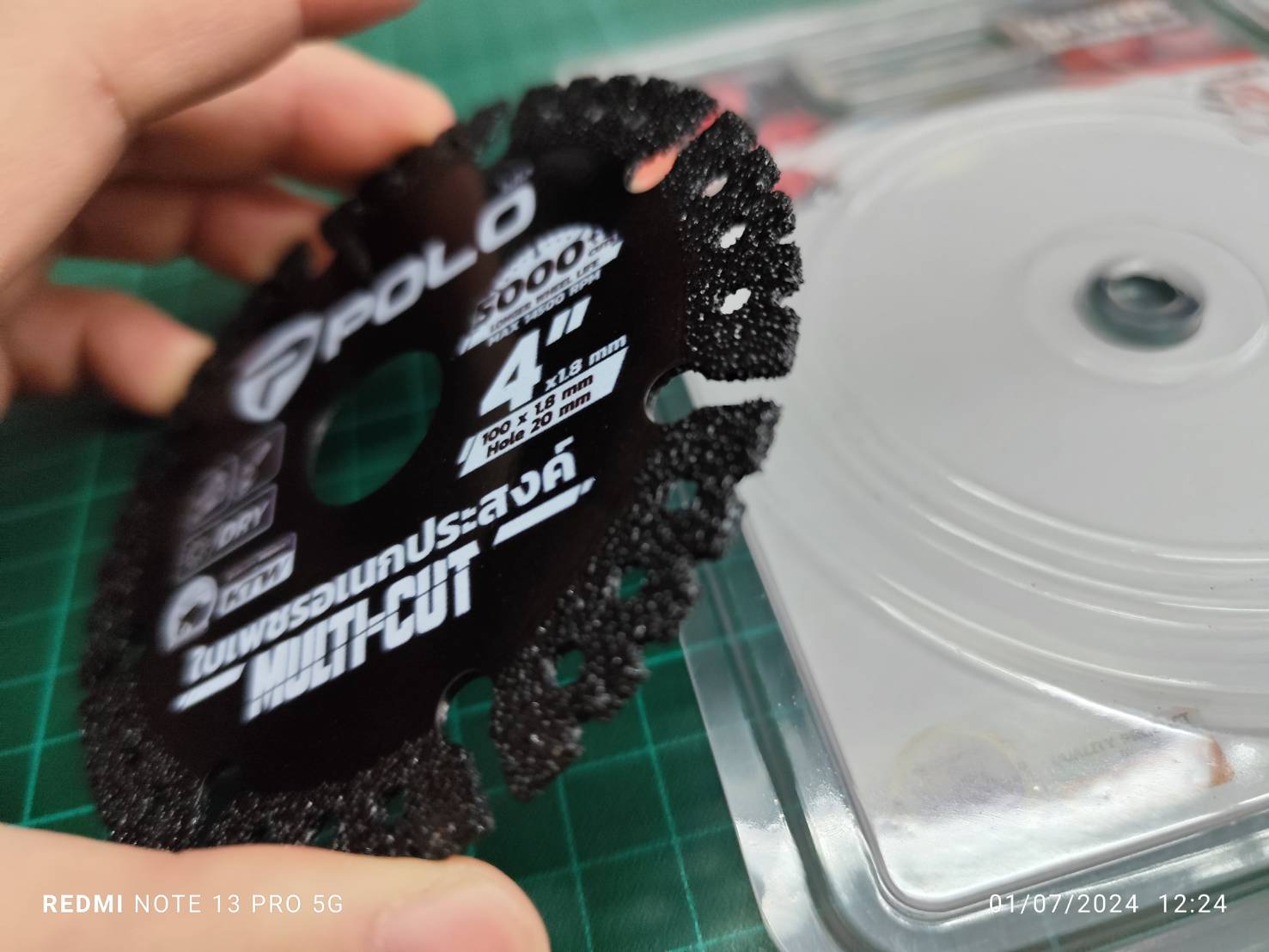 POLO ใบเพชรอเนกประสงค์ ขนาด 4 นิ้ว หนา 1.8 มม. ฟันสูง 10 มม. รุ่น Multi-Cut สำหรับตัดแห้ง ใช้ตัดวัสดุได้ทุกประเภท (โปโล)