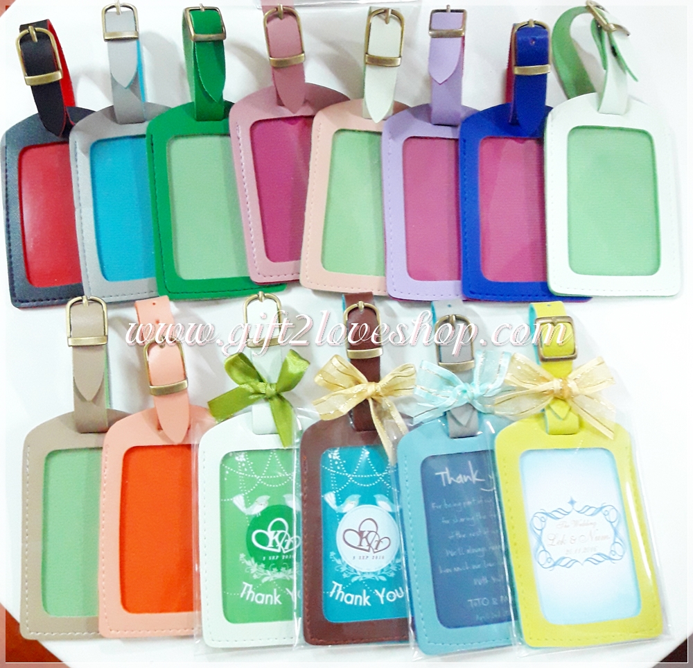 Tag หนังห้อยกระเป๋า พร้อมโบว์