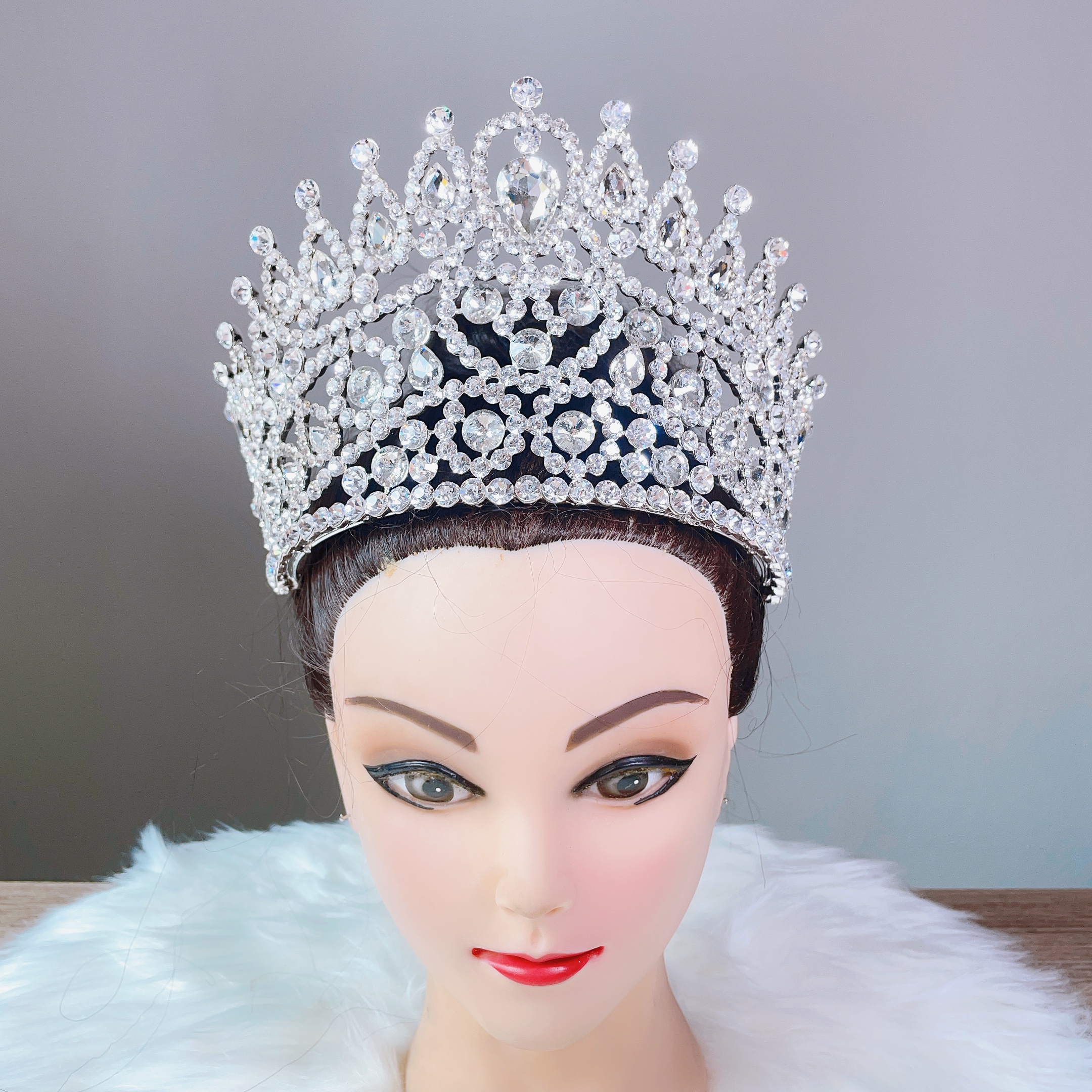 (พร้อมส่ง) เทียร่า 391 มงกุฎนางงาม มงกุฎเจ้าสาว มงกุฎเพชร งานพรีเมี่ยม สินค้าพร้อมส่งจากไทย