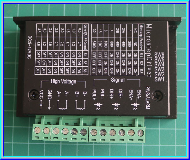 1x TB6600 บอร์ดขับสเตปมอเตอร์ 4.5 A