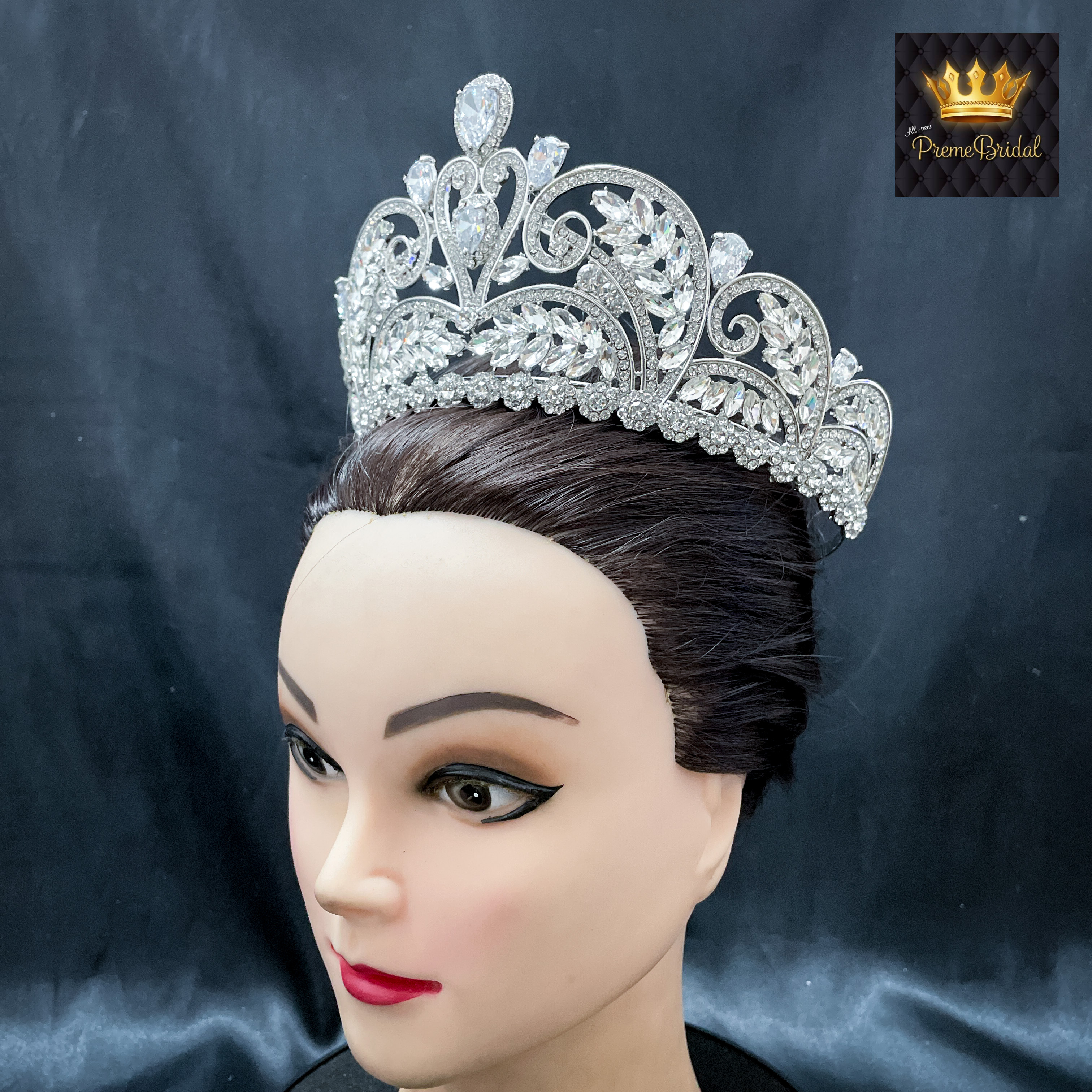 (พร้อมส่ง) มงกุฏ 087 สีเงิน มงกุฎนางงาม มงกุฎเพชร มงกุฎประกวด สินค้าพร้อมส่ง ไม่ต้องรอนาน งานพรีเมี่ยม