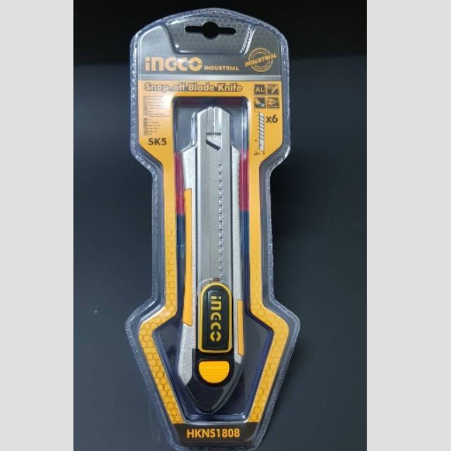 INGCO มีดคัทเตอร์ อเนกประสงค์ รุ่นHKNS1808