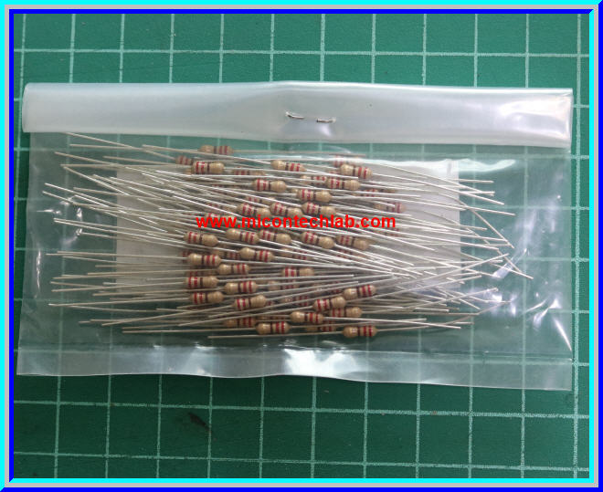 100x Resistor 220 Ohm 1/4 Watt 5% Cabon Resistor