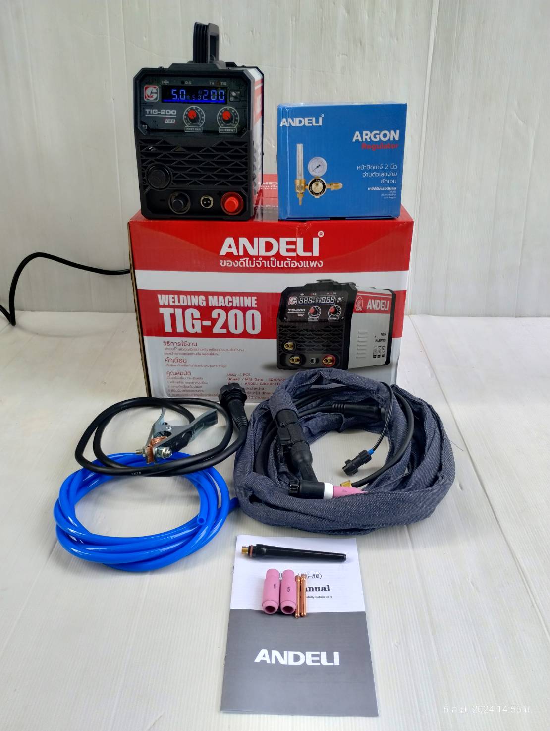ANDELI ตู้เชื่อมอาร์กอน TIG-200 LED