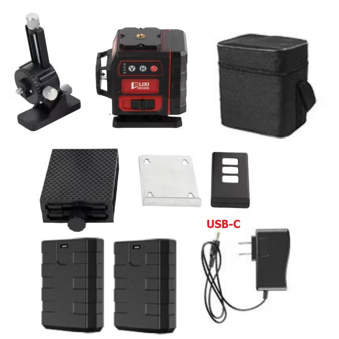 เลเซอร์12เส้น สีเขียว Mini 3D OULIXI