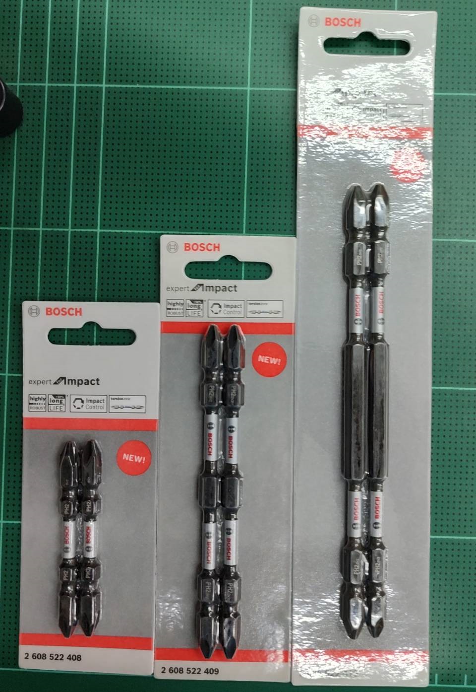 BOSCH ดอกไขควง 150 มม. PH2 สีดำ Impact (2ดอก/แผง) รุ่น 2608522410