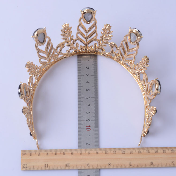 (พร้อมส่ง) เทียร่า 129 สีทอง มงกุฎนางงาม มงกุฎเจ้าหญิง งานสวย ปราณีต QCเพชรทุกเม็ด สินค้าพร้อมส่งจากไทย
