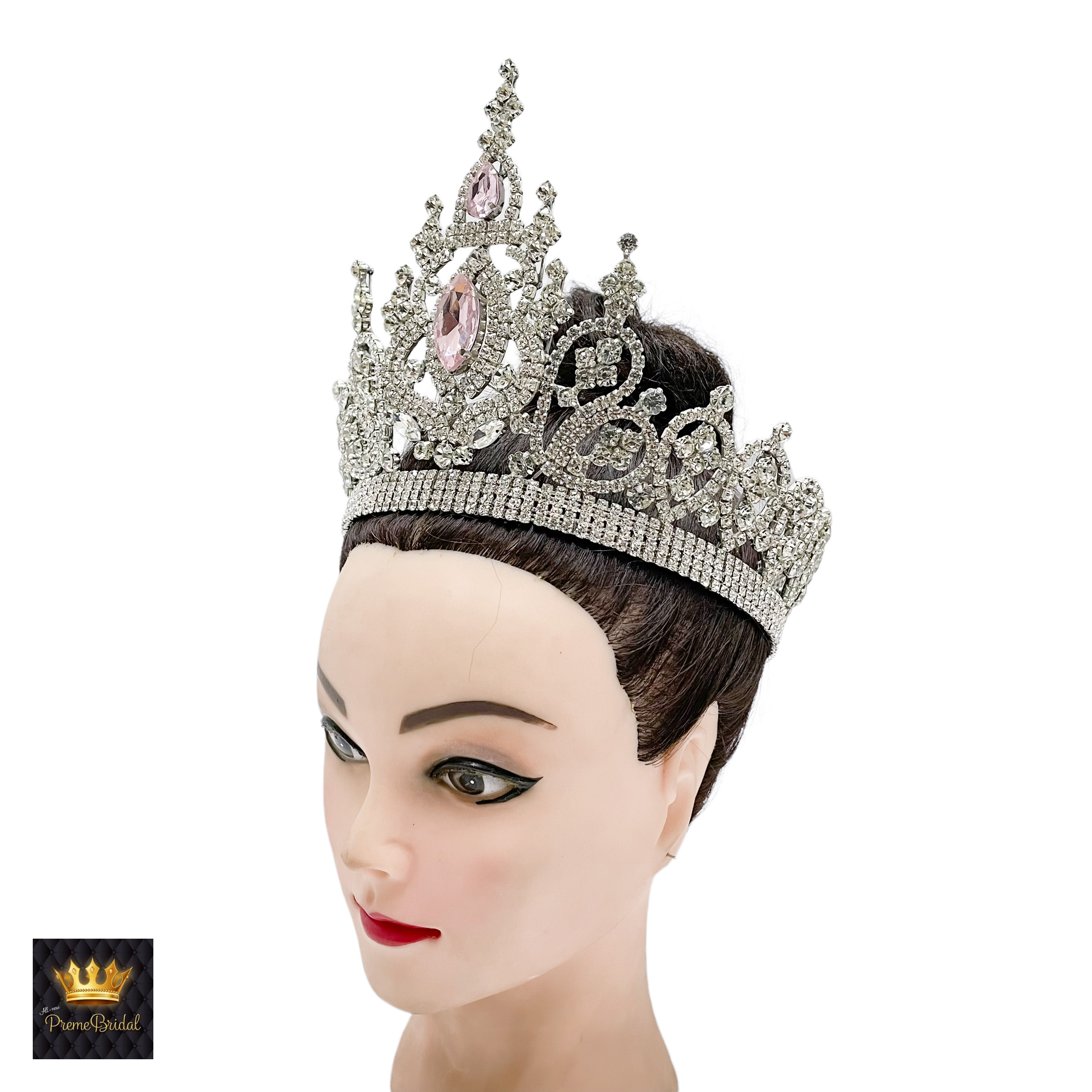 (พร้อมส่งจากไทย) มงกุฏ 107 สีชมพู มงกุฎนางงาม มงกุฎเพชร มงกุฎประกวด สินค้าพร้อมส่ง ไม่ต้องรอนาน งานพรีเมี่ยม