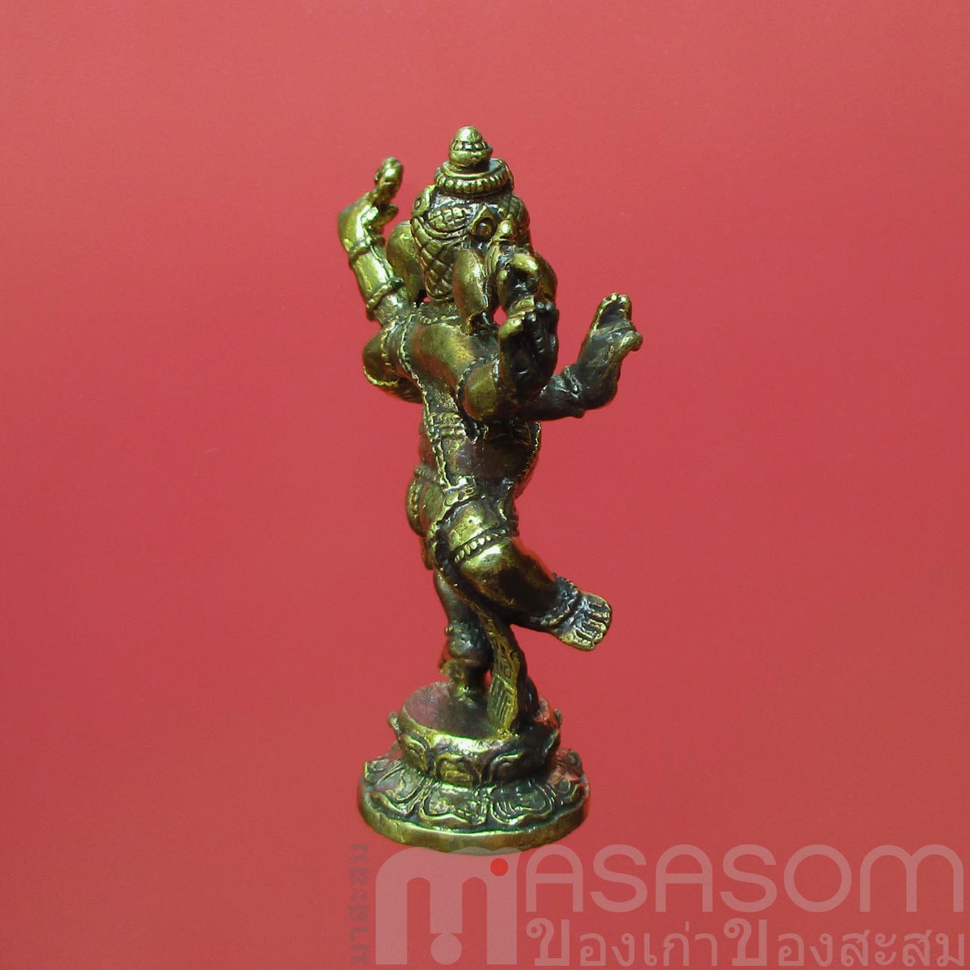 พระพิฆเนศทองเหลืองปางร่ายรำ