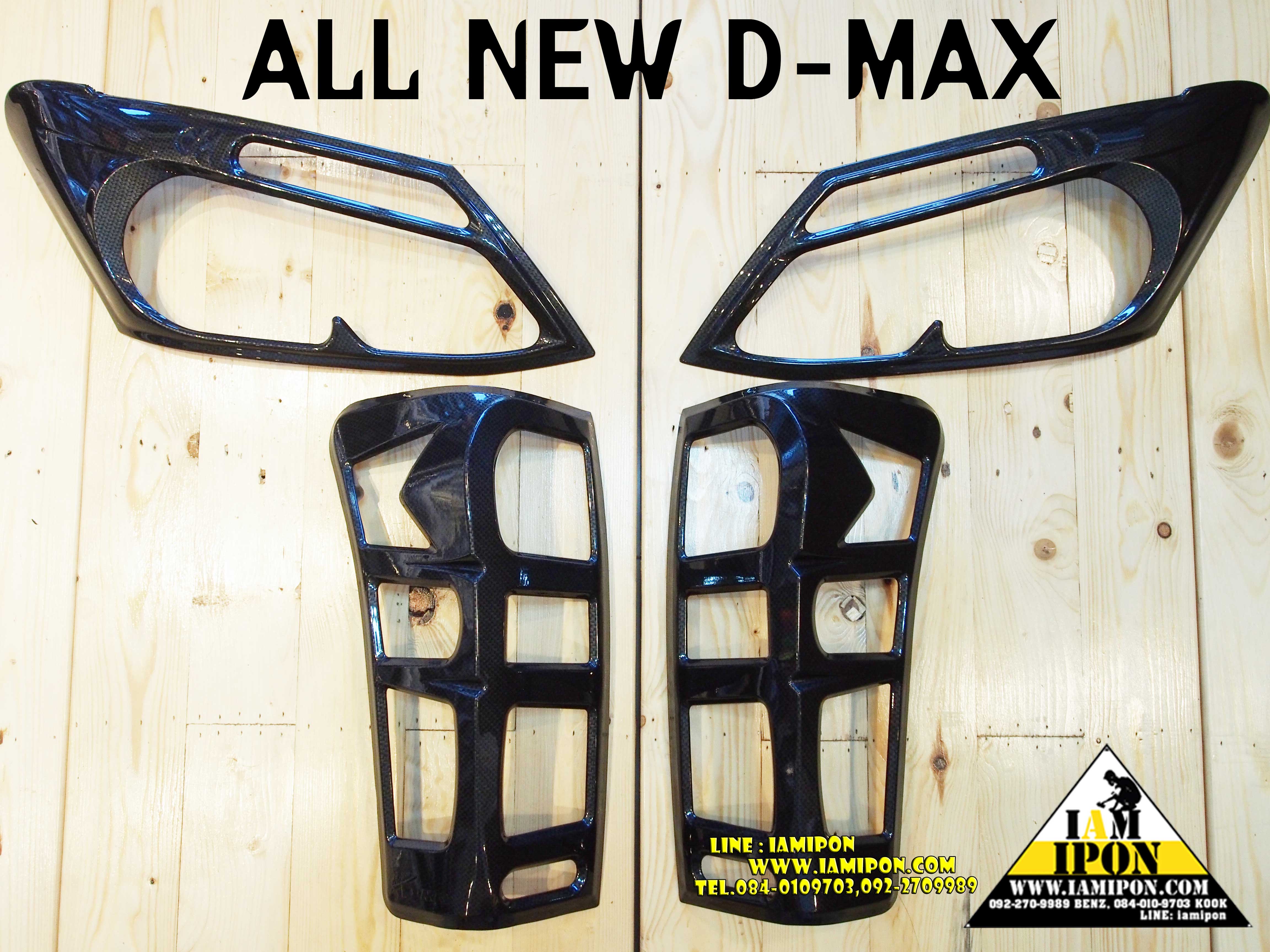 HEAD LAMP COVER ALL NEW DMAX 2012 CARBON ครอบไฟหน้าคาร์บอนออนิวดีแม็ก 2012