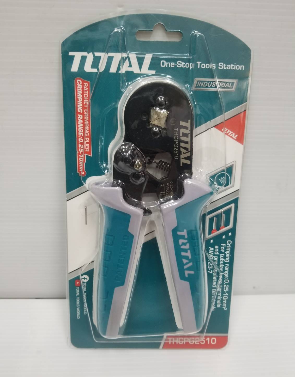 คีมย้ำหางปลา 6" THCPG2510 TOTAL