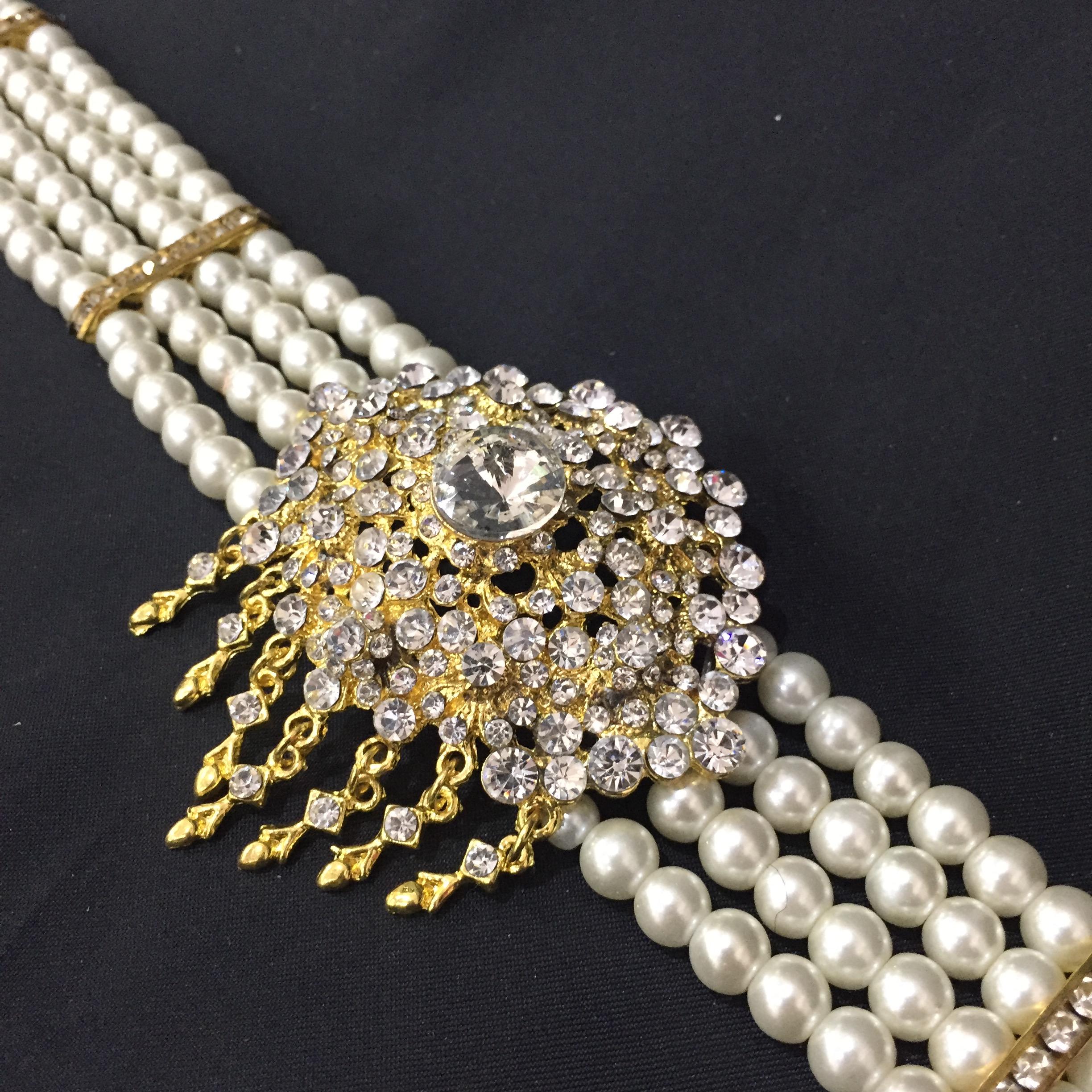 (พร้อมส่ง) เข็มขัดมุก022