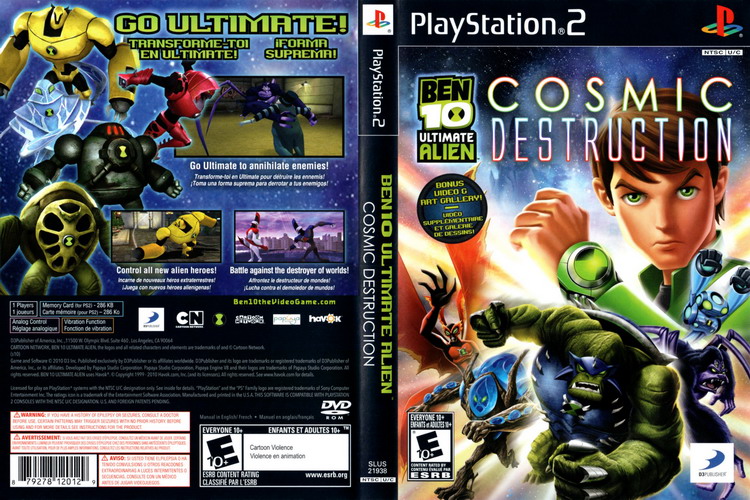 BEN 10 ULTIMATE ALIEN COSMIC DESTRUCTION [US : DVD5 1 Disc]