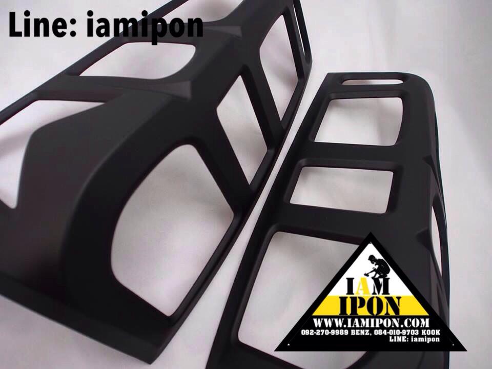 TRAIL LAMP COVER ALL NEW D-MAX 2012 UP FLATBLACK ครอบไฟท้ายดำด้านออนิวดีแมก 2012