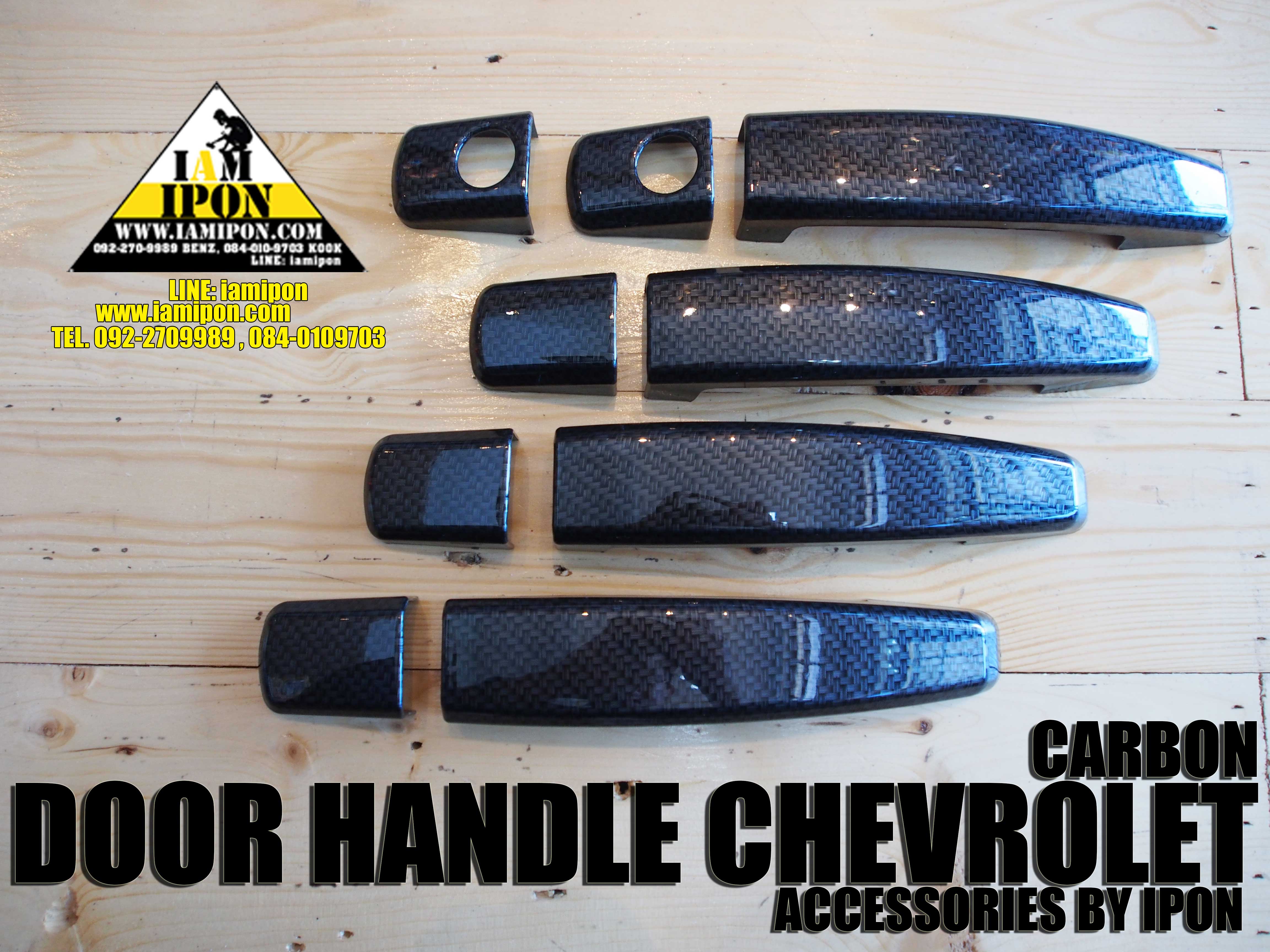 DOOR HANDLE CHEVROLET CARBON ครอบมือจับคาร์บอนเชฟทุกรุ่น