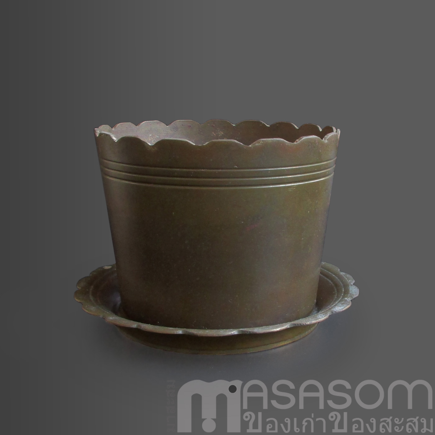 กระถางธูปทองเหลืองเก่า