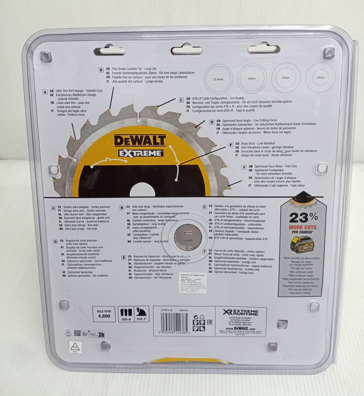 DEWALT ใบเลื่อยวงเดือน รุ่น DT99576 305mm 78T 12 นิ้ว