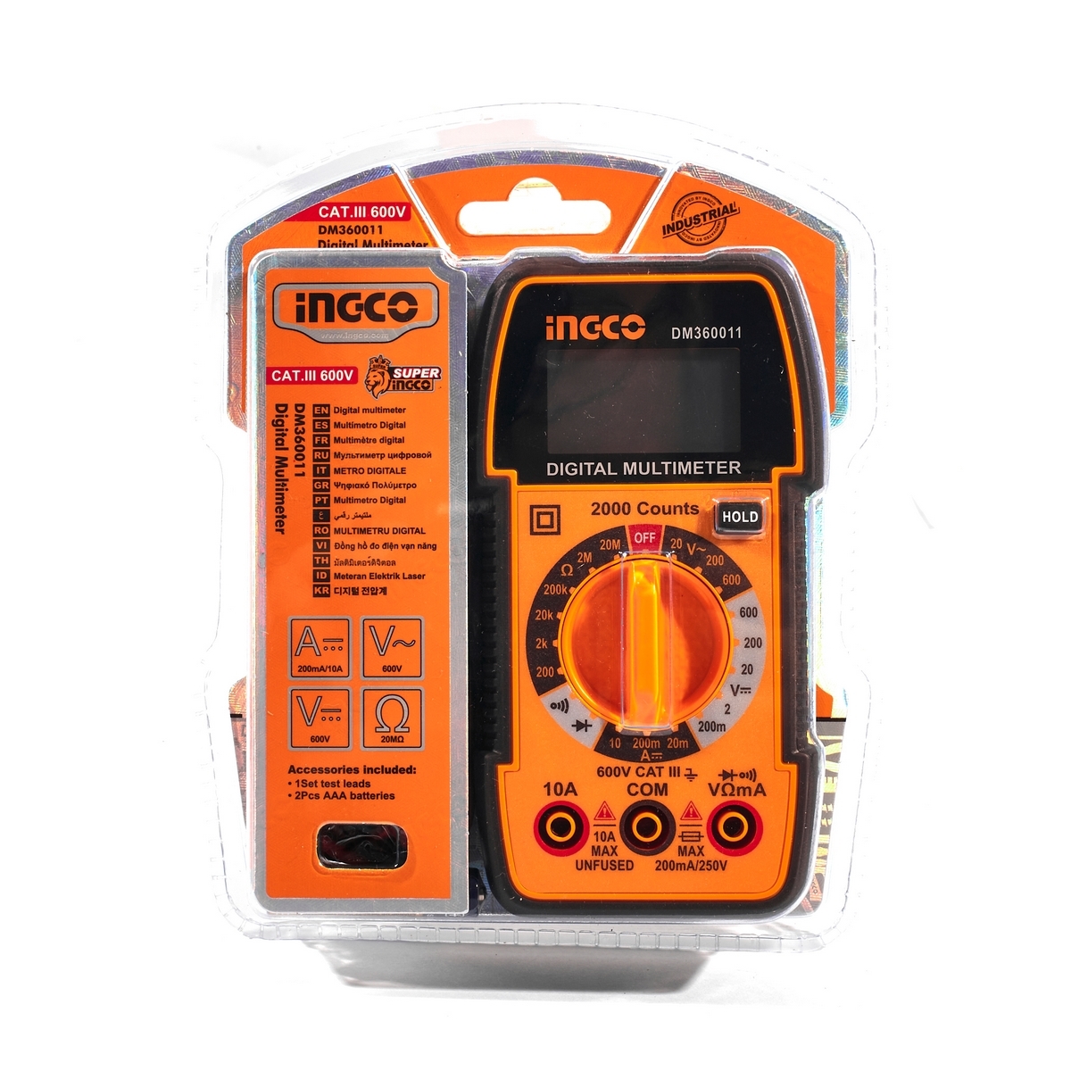 INGCO ดิจิตอลมัลติมิเตอร์ รุ่น DM360011