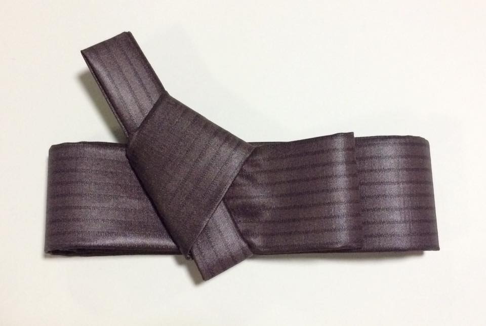 โอบิ สำเร็จผู้ชาย สีน้ำตาลลาย